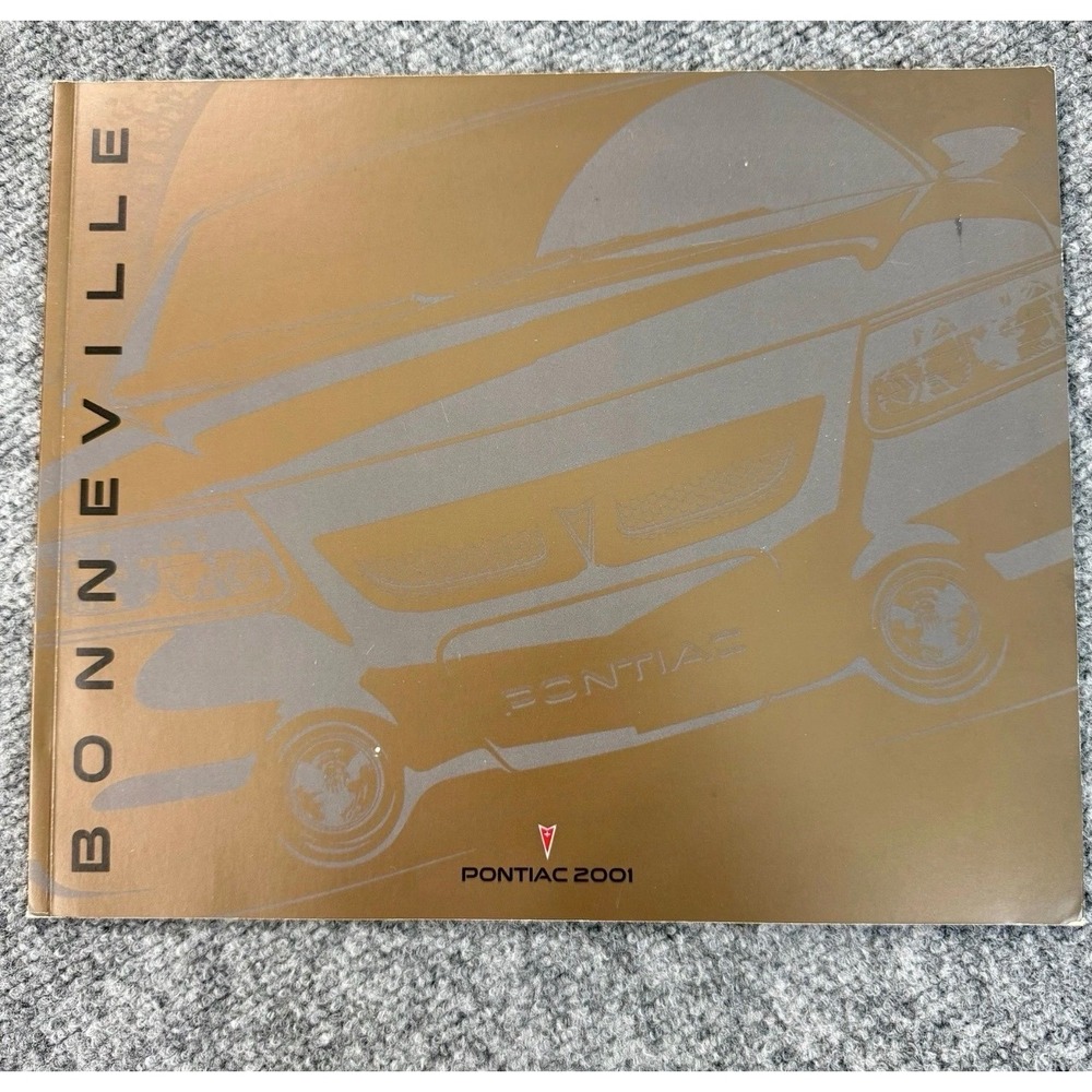 2001 Pontiac Bonneville Sales Brochure Dealer Catalog SSEi Luxury‎ Sedan 01 Vtg